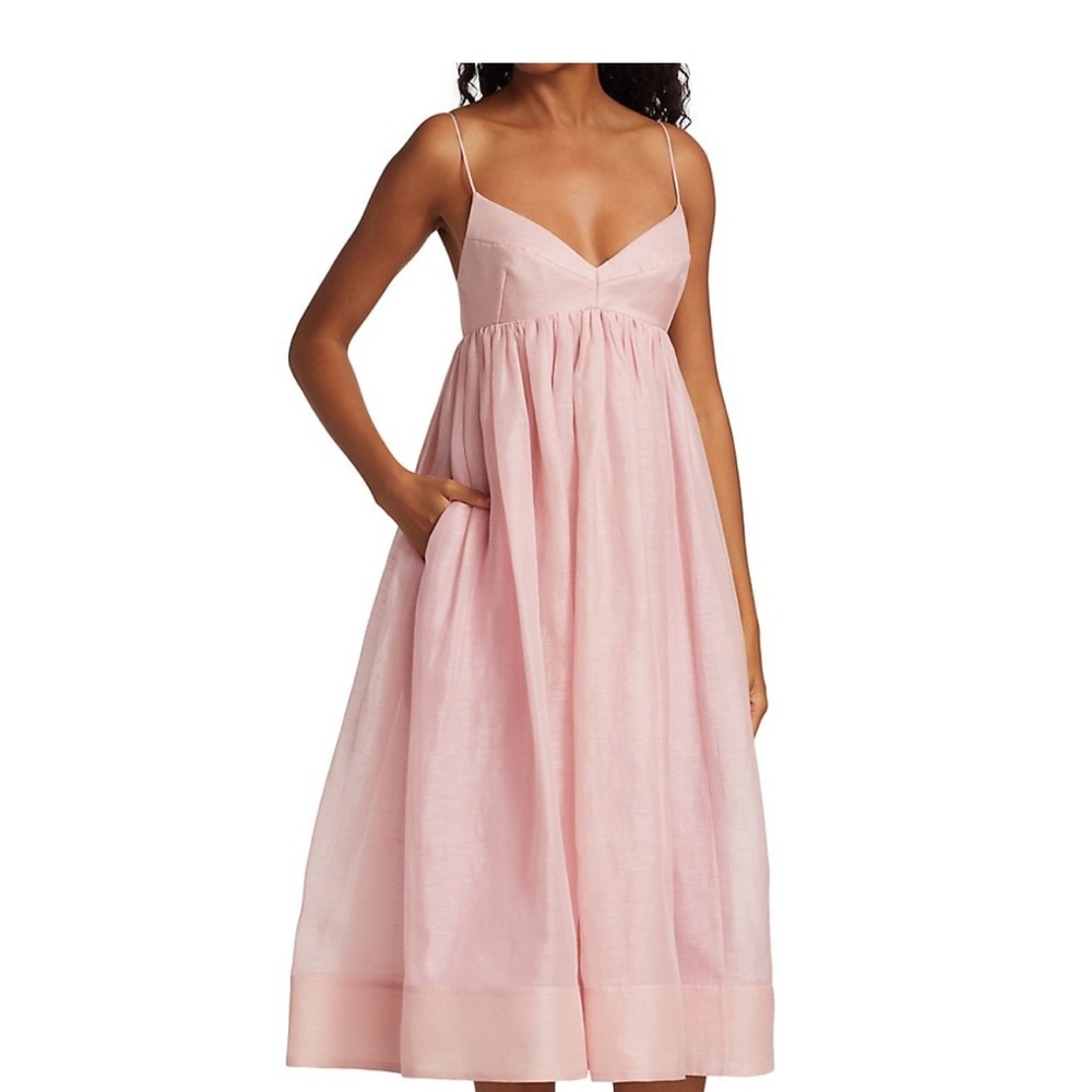ZIMMERMAN dancer empire waist midi dress